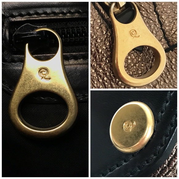 🎭 SOLD 🎭 ALEXANDER McQUEEN Bronze Flapper Tote - Picture 6 of 7